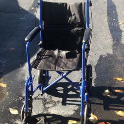 Transport Wheelchair (Blue/black)