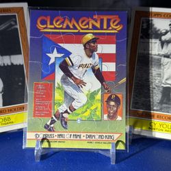 1987 Leaf / Donruss Roberto Clemente Puzzle Card