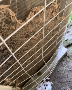 Dirty Central AC Condenser Unit Outdoor