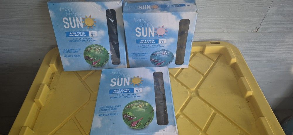 New Dinosaur Bounce Balls
