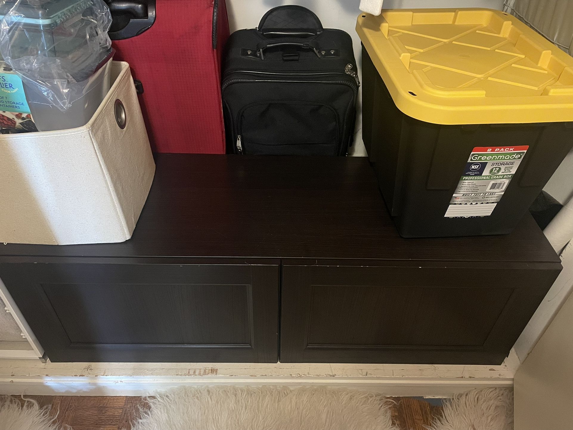 Black Storage Cabinet or Entertainment Stand