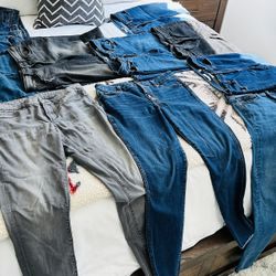 Designer Jeans Lot For Sale - 10 Pairs/all Sized 8-10