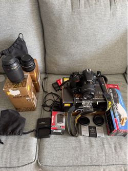 Nikon D5600 DSLR Camera Bundle + 3 Nikon Lenses + Telephoto Len + Accessories