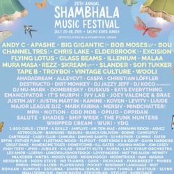 Shambhala Music Festival 2025 - TWO Tickets Face Value OBO
