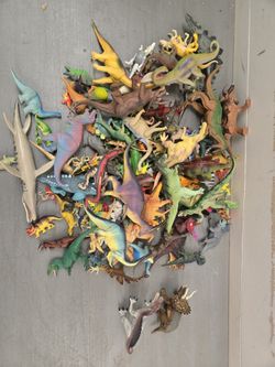Box Of Dinosaur Toys
