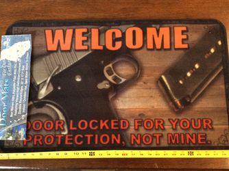 Welcome mat door locked!