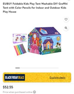 Kids Color On Play Tent