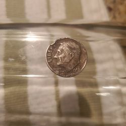 Roosevelt Dime 67 Double Stamp , Full Bands No Mint Mark