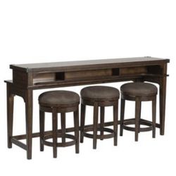 console table (crafted of pine solids) 