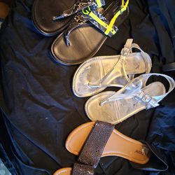 Womens sandals all 3 pair