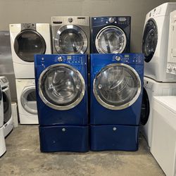 ELECTROLUX XL CAPACITY WASHER DRYER ELECTRIC STEAM SET