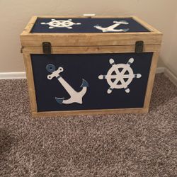 Nautical Wood Chest