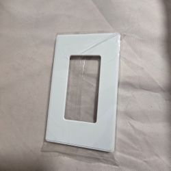 Gang Screwless Wall Plate in white. 