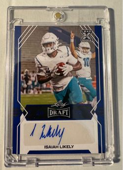 Isaiah Likely rookie auto