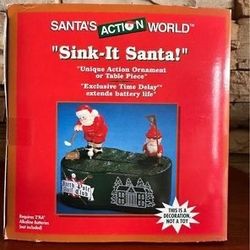 GOLF “Sink-It Santa!” Unique Action Ornament or Table Piece New