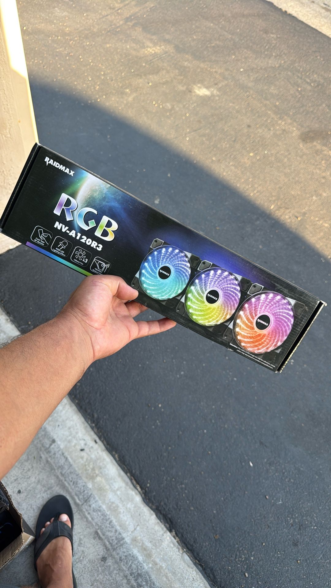 Raidmax RGB Case Fans – 120mm 3-Pack w/ Remote Control (NEW)