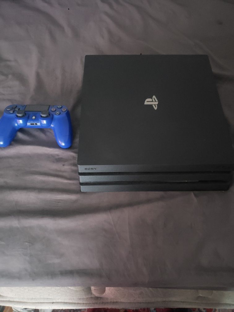 PS4 Pro 1 Tb with 1 Controller All Cords 3 month ps plus