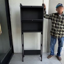 New In Box 24x10x64 Inch Tall Metal Medicine Cabinet Bathroom Restroom Over Toilet Shelf Storage Organizer Rack White Or Black 