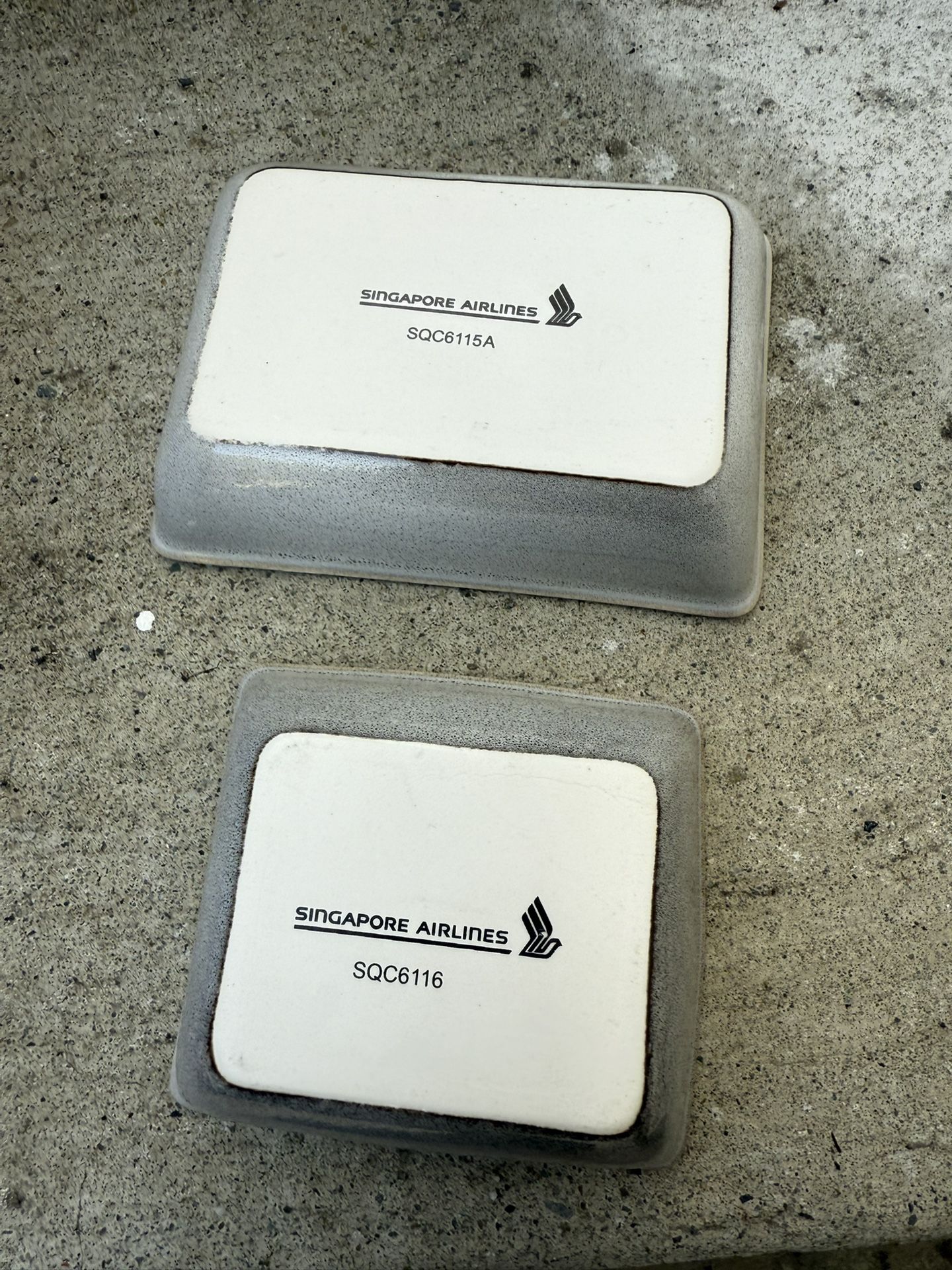 Singapore Airlines Food Trays