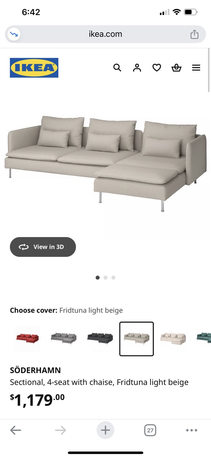 Like-new IKEA Sofa Set