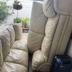 FREE Leather Sofa And Love Seat
