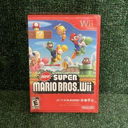 Nintendo Wii Super Mario Bros New Sealed. Fast Shipping!