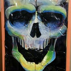 Graffiti Art On Crushed Spray Cans Art Work - Abstract Contemporary Street Art Gothic By Original Artist You've Never Heard Of