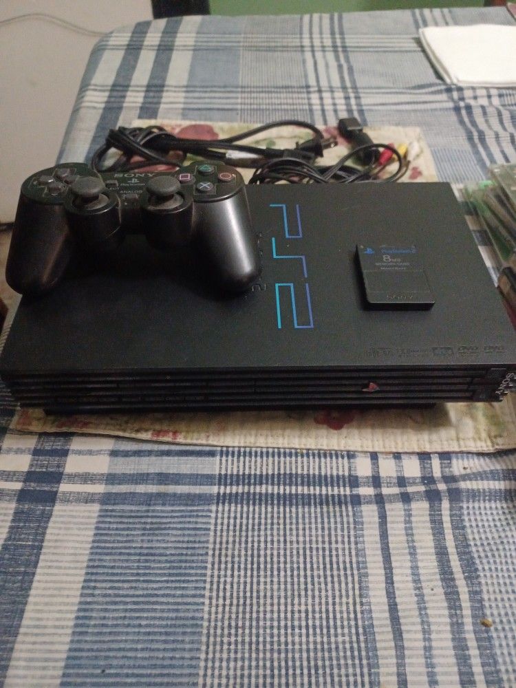 PS2 SYSTEM WITH CONTROLLER, MEMORY CARD AND 9 GAMES ๐ฎ $250 FINAL PRICE SEE ๐ ALL PICTURES