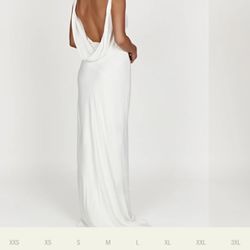 meshki amanza White Maxi Dress