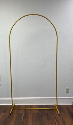 6.6ft Backdrop Arch Metal Gold New