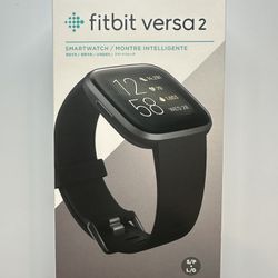 Fitbit Versa 2 Wristband Activity Tracker - Black (FB507BKBK) (Brand New)