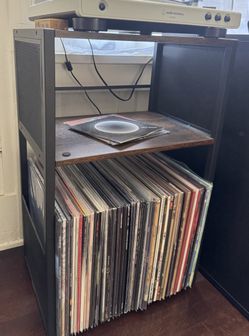 Vinyl Record Player stand and storage