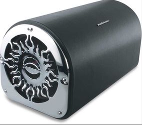 10in powered bass time amplified built in amplifier audiobahn