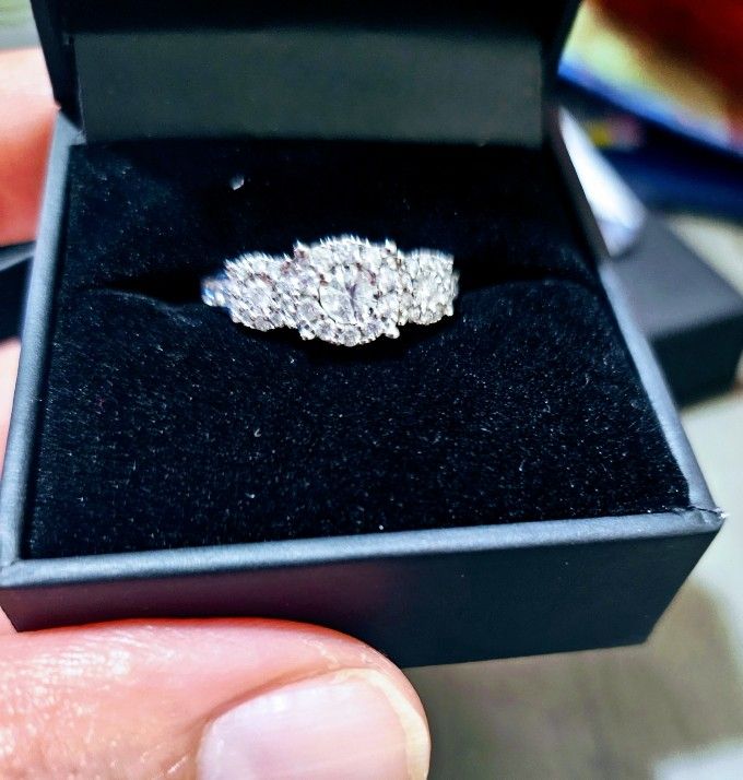3/4 Diamond Engagement Ring Sz 7