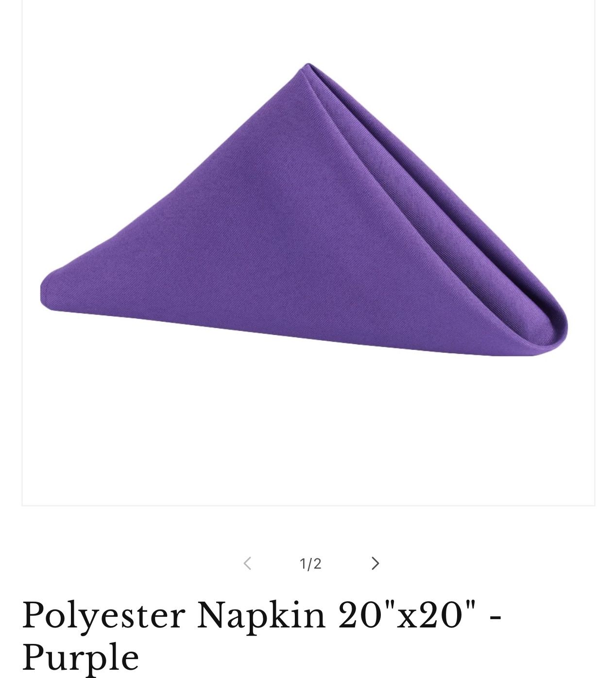 Polyester Napkins 