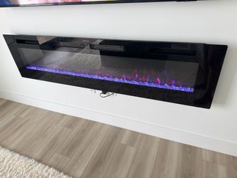 72 inch electric fireplace