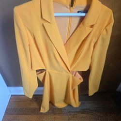 Mustard Color Dress Size M