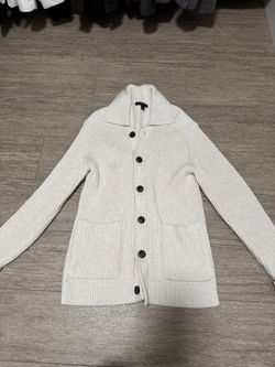  Banana Republic Men’s Chore Sweater Cream/Off White small 