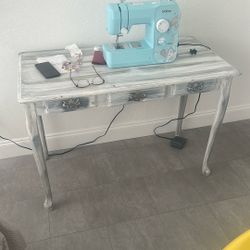 Gray Table  with one Drawer