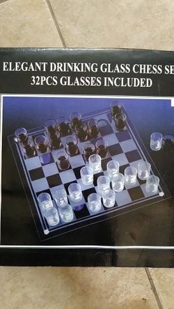 Chess Shot Glass Set