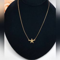 Vintage 12kt Gold star necklace