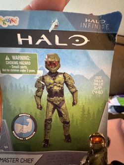 Halo Infinite Master Chief Deluxe Child Costume Size S (4-6)