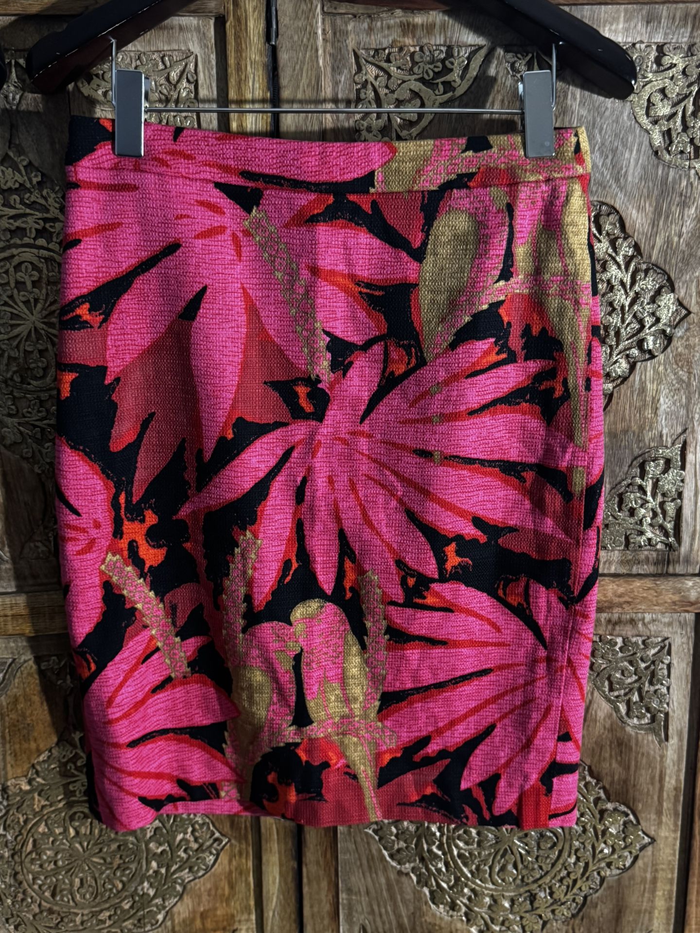 J Crew Floral Pencil Skirt