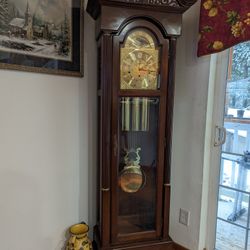 Ethan Allen Tall Cased Grandfather Clock