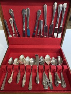 National silver plate EPNS silver ware sets with Wooden box