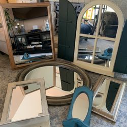 Eclectic  Vintage Mirrors 