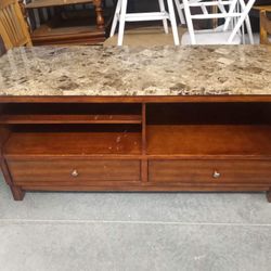 Marble Top TV Stand 