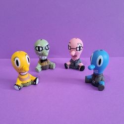 Set of Action Figures / Playing Pieces from the Cranium Game LOT OF 4.