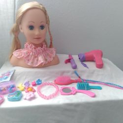 Girls Doll Fashionista Styling Head