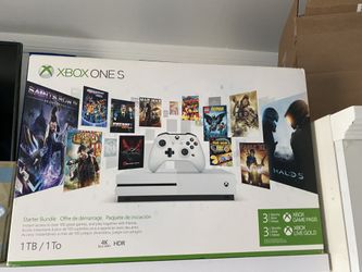 Xbox one S with accessories